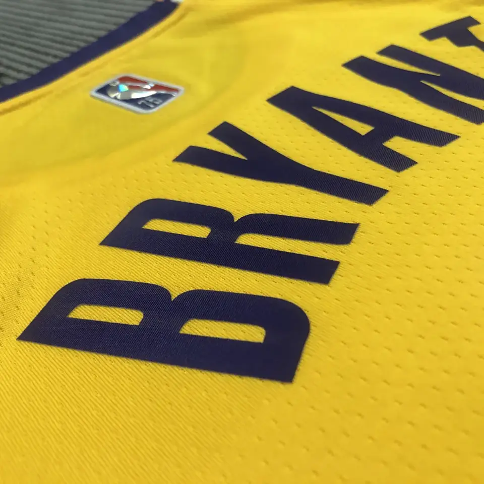 Foto 7 de 75º aniversario Lakers de Los Ángeles amarillo número 8 Kobe Bryant