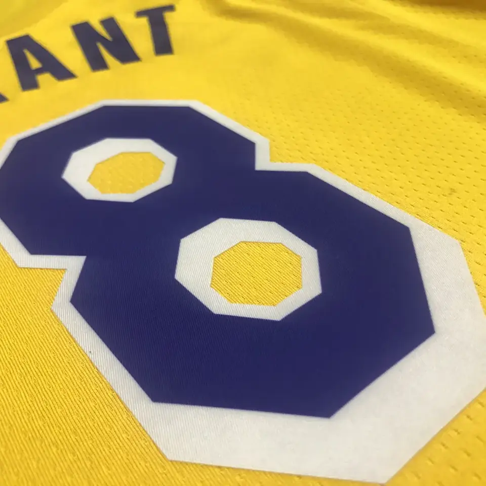 Foto 8 de 75º aniversario Lakers de Los Ángeles amarillo número 8 Kobe Bryant