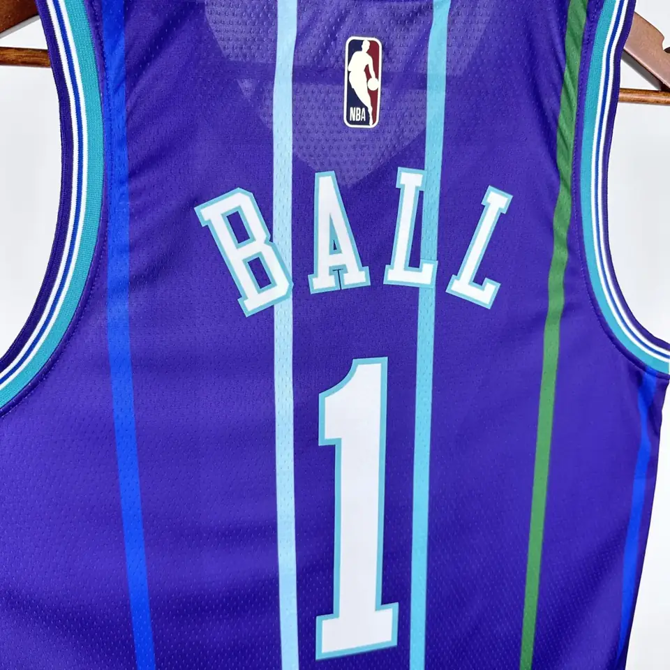 Foto 6 de Temporada 2020 Hornets retro morado nº 1 Ball