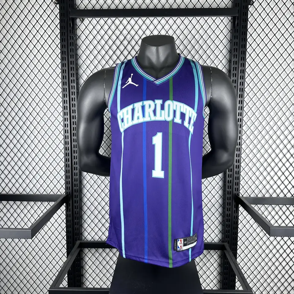 Foto 8 de Temporada 2020 Hornets retro morado nº 1 Ball