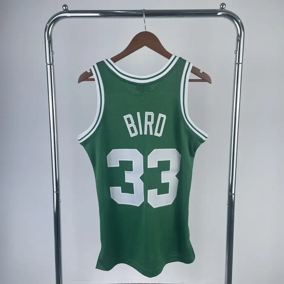Foto 2 de Camiseta retro termoimpresa MN: SW Boston Celtics temporada 85/86 verde nº 33 Bird