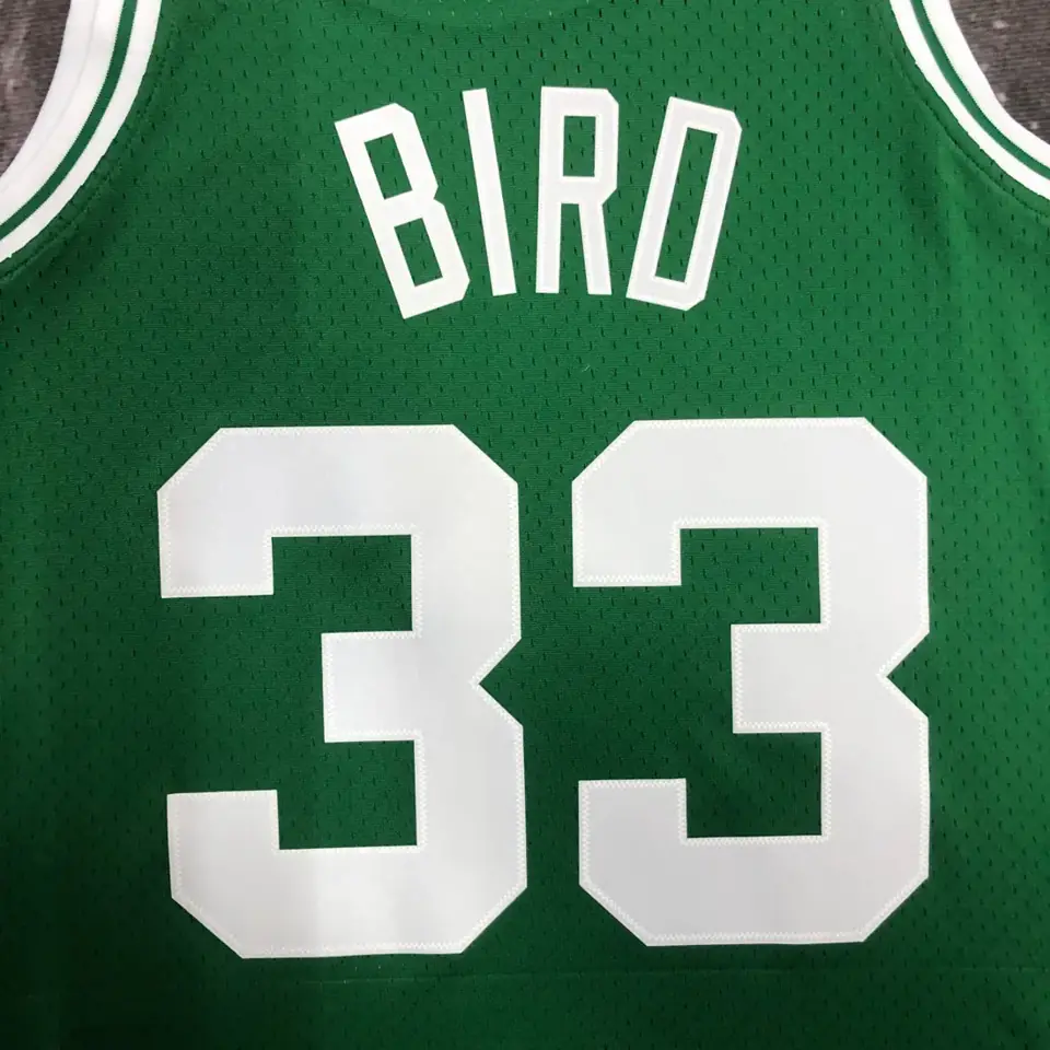 Foto 5 de Camiseta retro termoimpresa MN: SW Boston Celtics temporada 85/86 verde nº 33 Bird
