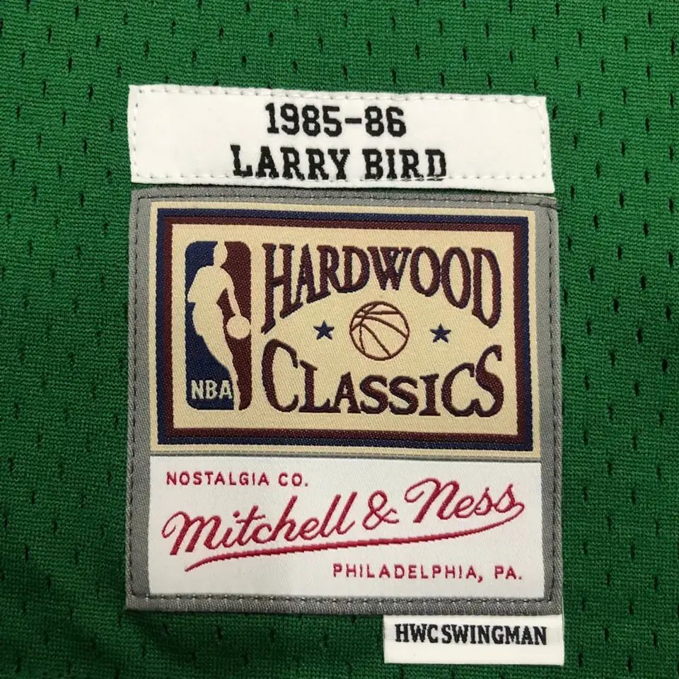 Foto 7 de Camiseta retro termoimpresa MN: SW Boston Celtics temporada 85/86 verde nº 33 Bird