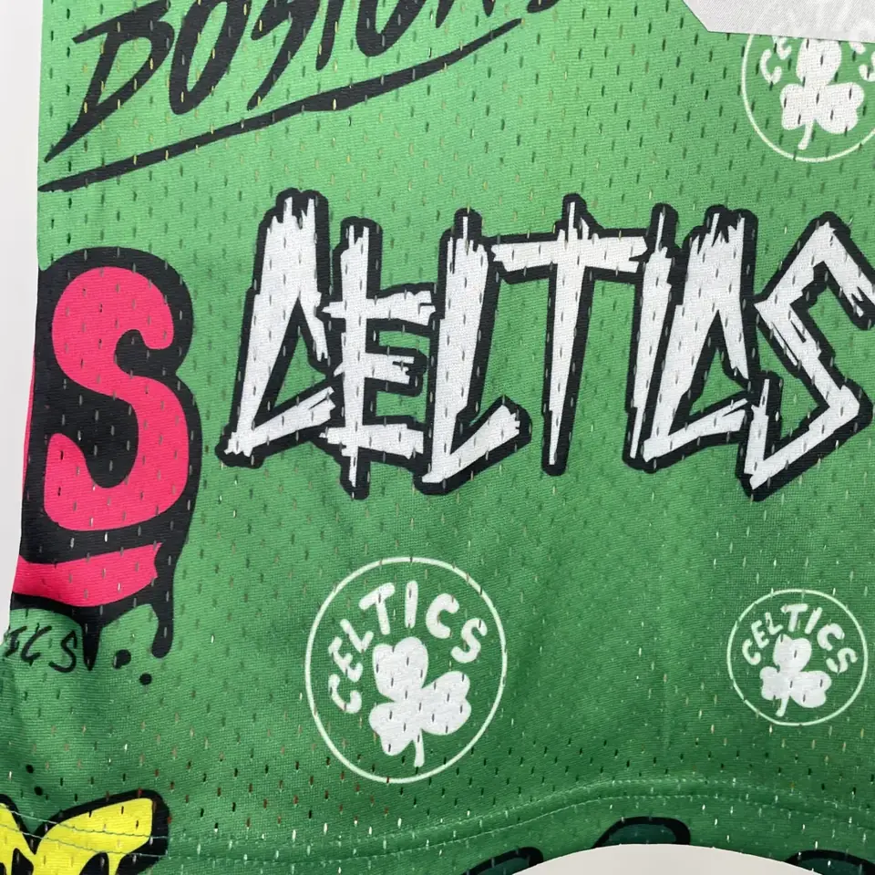 Foto 5 de Camiseta retro termoimpresa MN: SW Celtics temporada 85/86 grafiti número 33 Bird