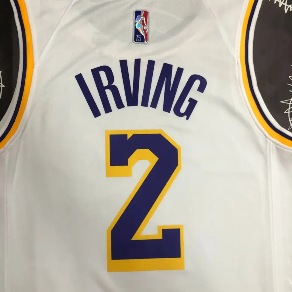 Foto 4 de 75º aniversario Lakers blanco número 2 Irving