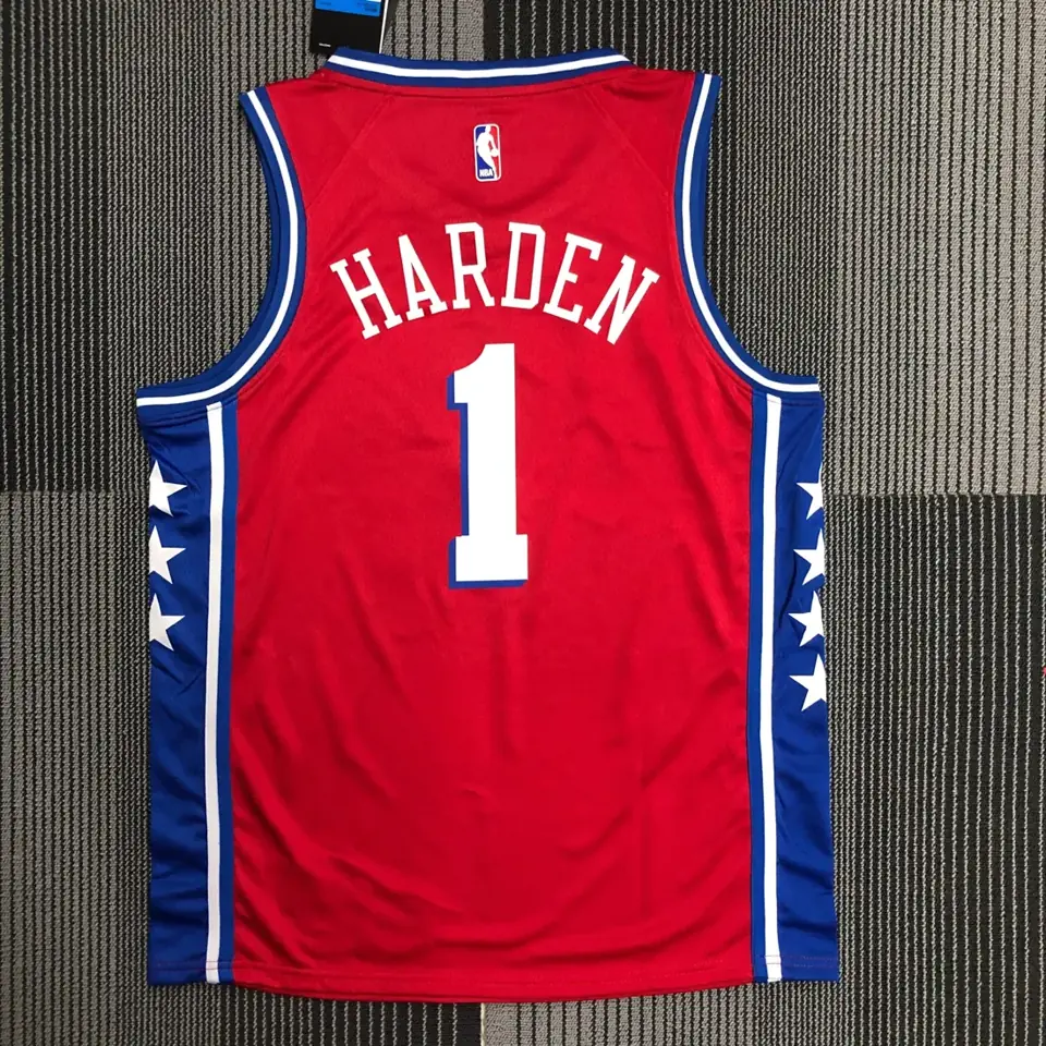 Foto 2 de 76ers versión Jumpman rojo número 1 Harden