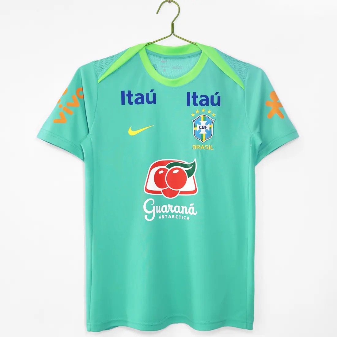Foto 1 de Temporada 2024 Brasil camiseta de entrenamiento verde aguamarina 0A