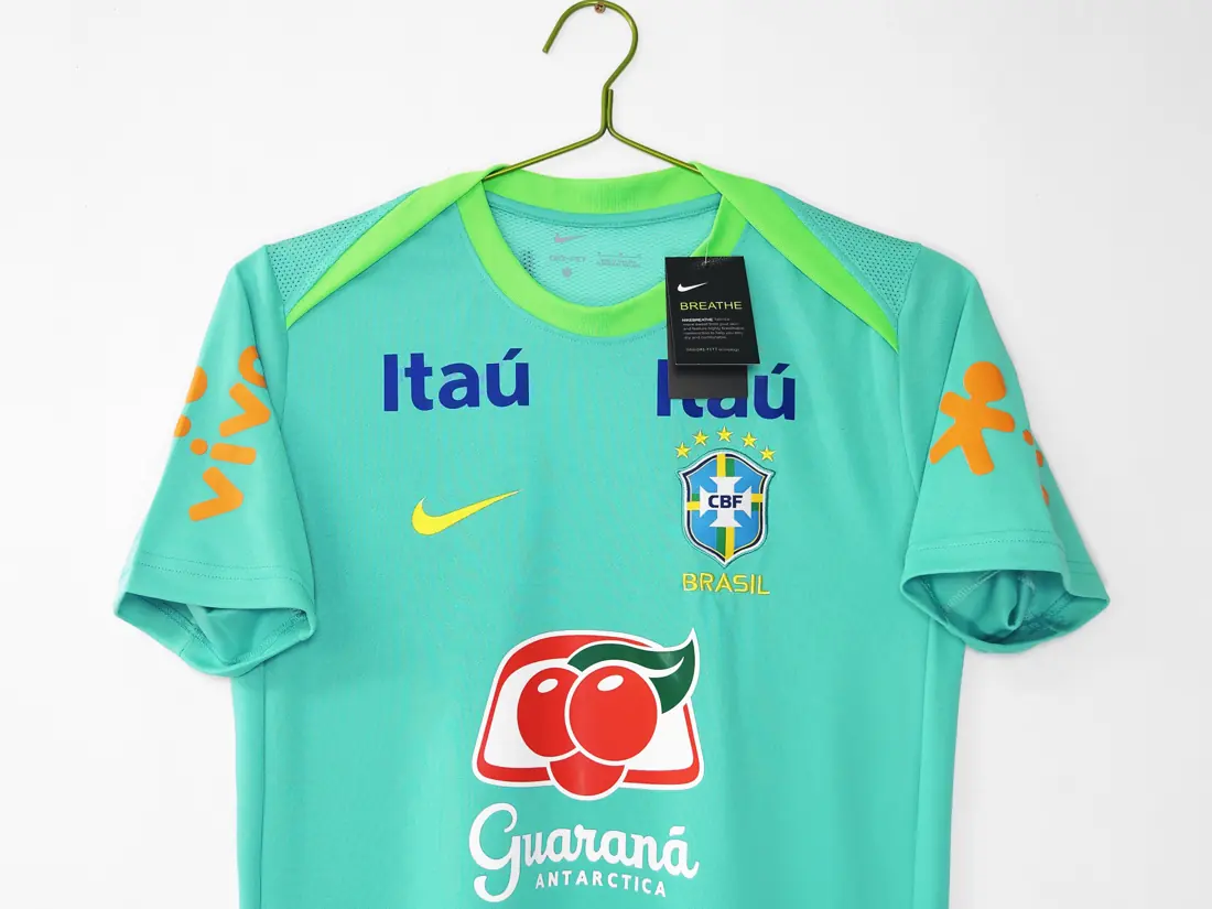 Foto 4 de Temporada 2024 Brasil camiseta de entrenamiento verde aguamarina 0A