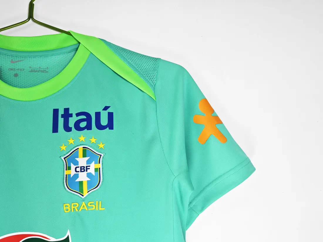 Foto 7 de Temporada 2024 Brasil camiseta de entrenamiento verde aguamarina 0A