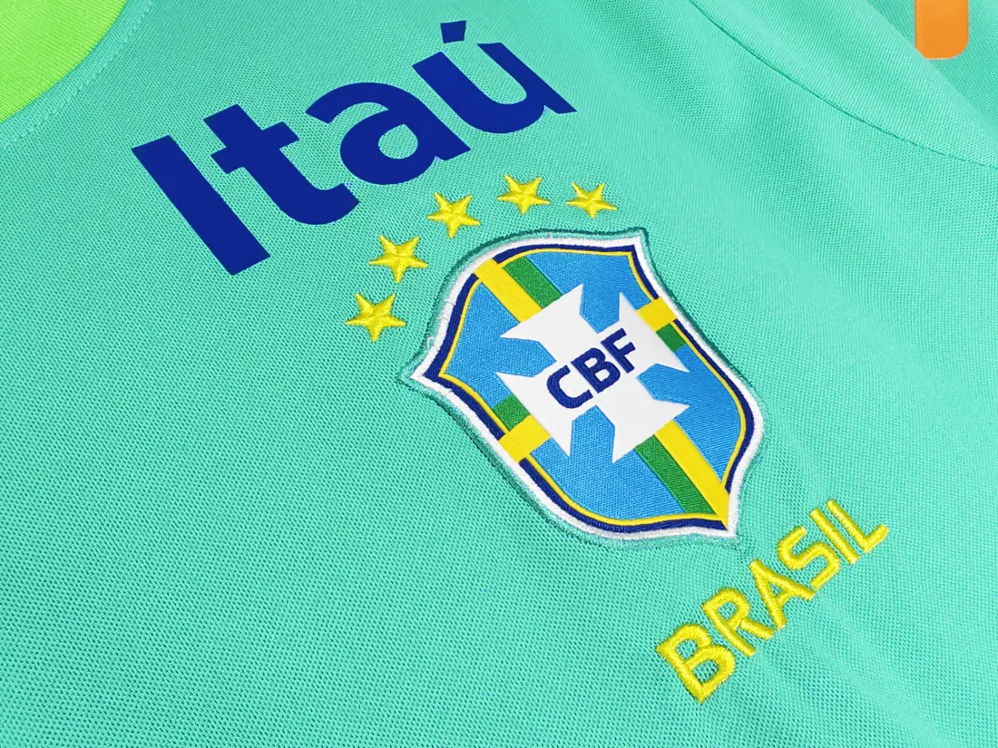 Foto 8 de Temporada 2024 Brasil camiseta de entrenamiento verde aguamarina 0A