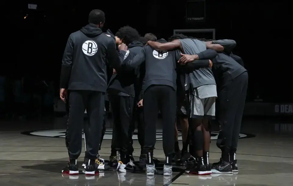 Foto 5 de Producto auténtico de tienda oficial internacional: versión de jugador GI chaqueta de calentamiento de los Nets de Brooklyn