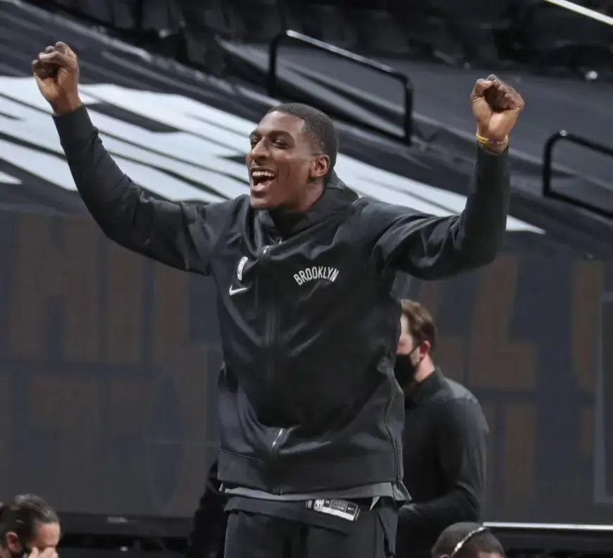 Foto 7 de Producto auténtico de tienda oficial internacional: versión de jugador GI chaqueta de calentamiento de los Nets de Brooklyn