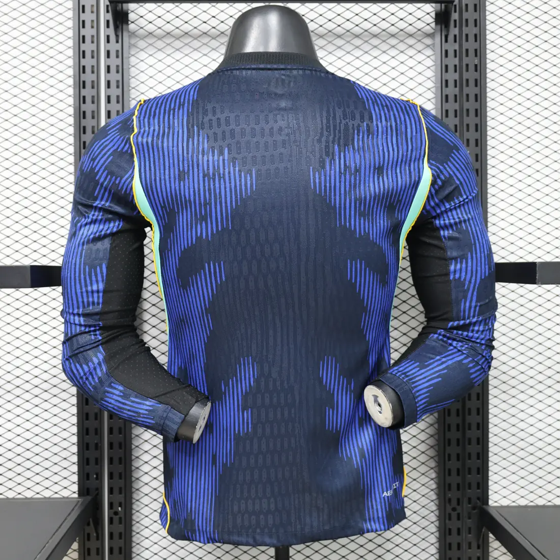 Foto 3 de 1:1 modelo termosellado S-3XL Brasil visitante manga larga