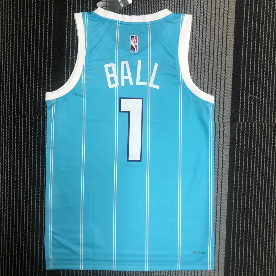 Foto 5 de 75 aniversario Charlotte Hornets azul #1 LaMelo Ball