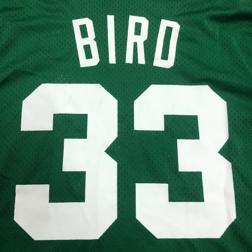 Foto 8 de Mitchellness Celtics de Boston verde número 33 Bird camiseta retro de malla de manga corta