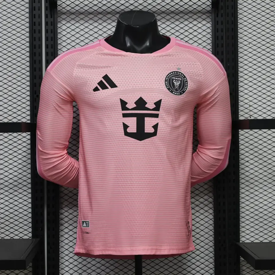 Foto 1 de Jugadores 26-27: Camiseta de manga larga rosa de Miami (tallas S-3XL)