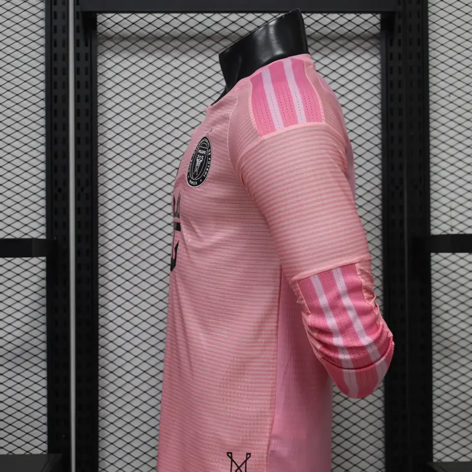 Foto 4 de Jugadores 26-27: Camiseta de manga larga rosa de Miami (tallas S-3XL)
