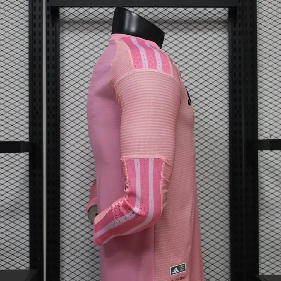 Foto 5 de Jugadores 26-27: Camiseta de manga larga rosa de Miami (tallas S-3XL)