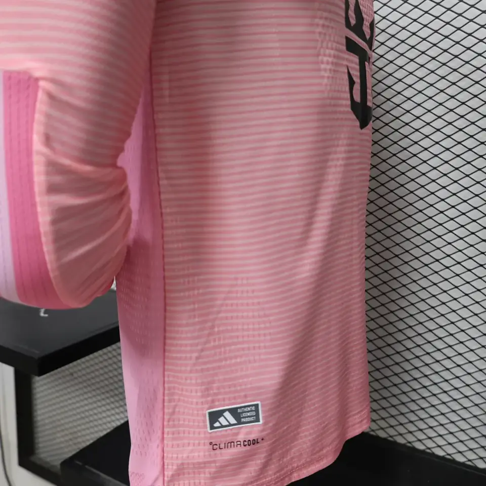 Foto 6 de Jugadores 26-27: Camiseta de manga larga rosa de Miami (tallas S-3XL)