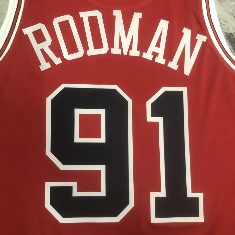 Foto 2 de Temporada 23 Bulls rojo número 91 Rodman