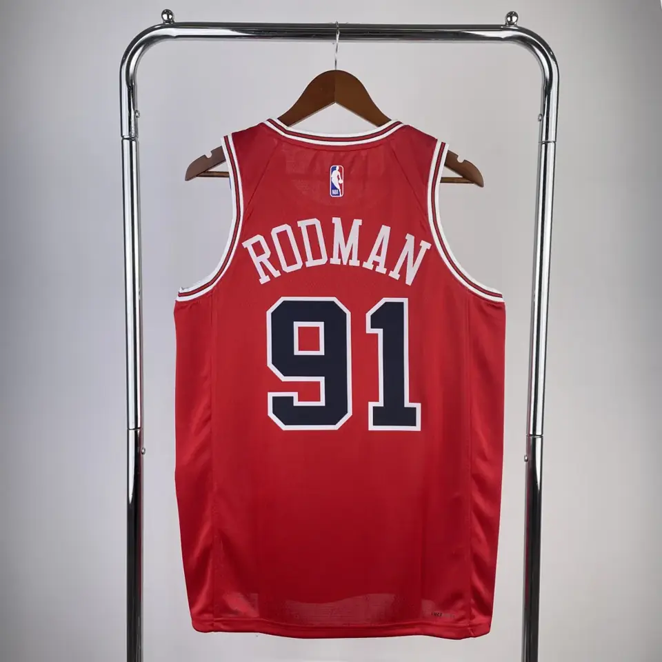 Foto 6 de Temporada 23 Bulls rojo número 91 Rodman