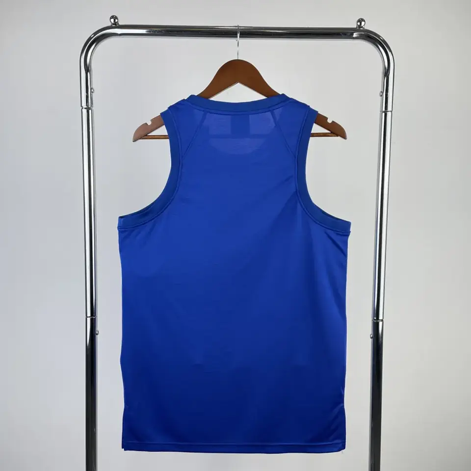 Foto 2 de Temporada 23 Knicks azul chaleco de entrenamiento versión jugador