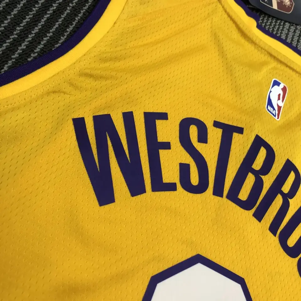 Foto 5 de Lakers cuello en V amarillo #0 Westbrook