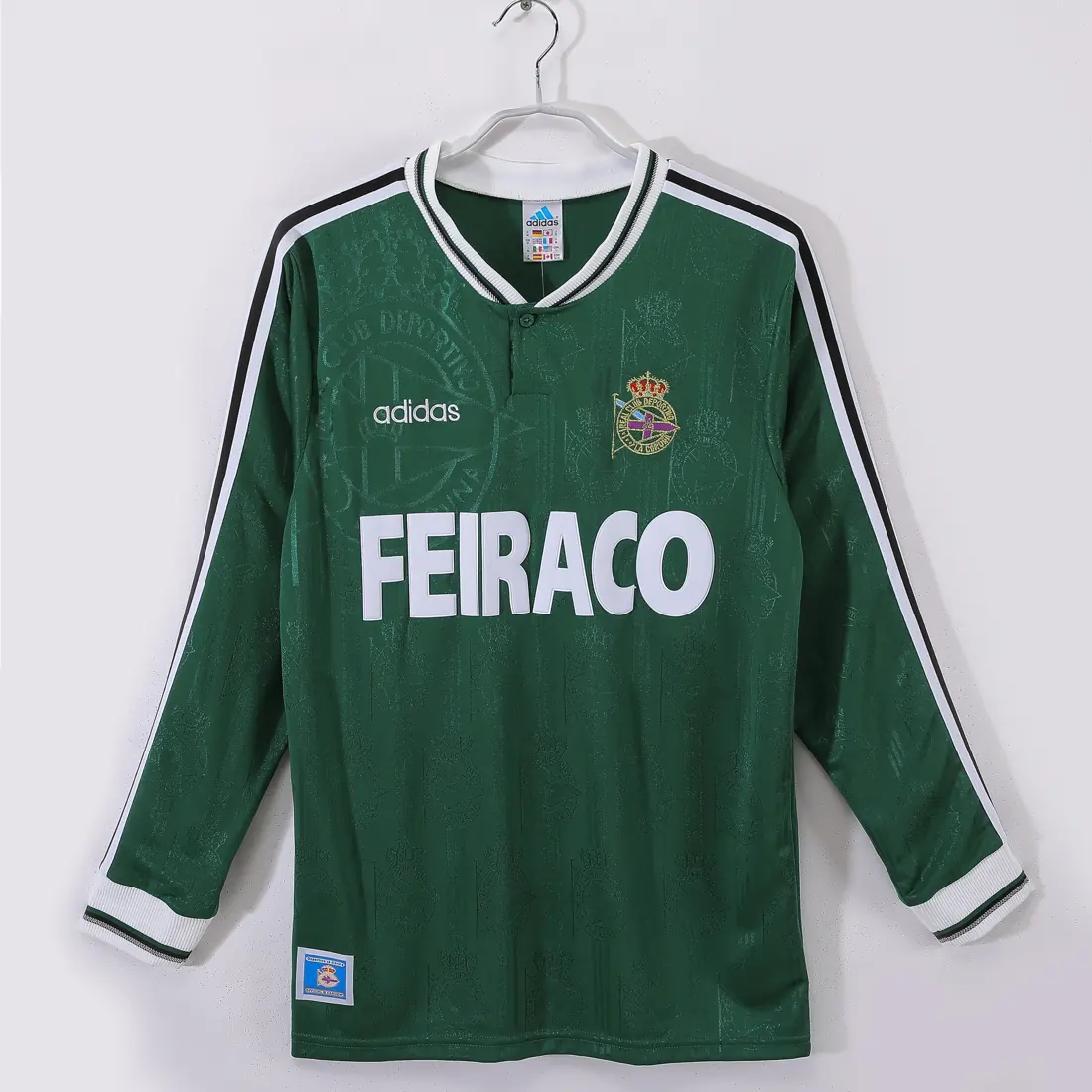 Foto 1 de Manga larga: Temporada 1999/00 Deportivo de La Coruña visitante verde 3 B