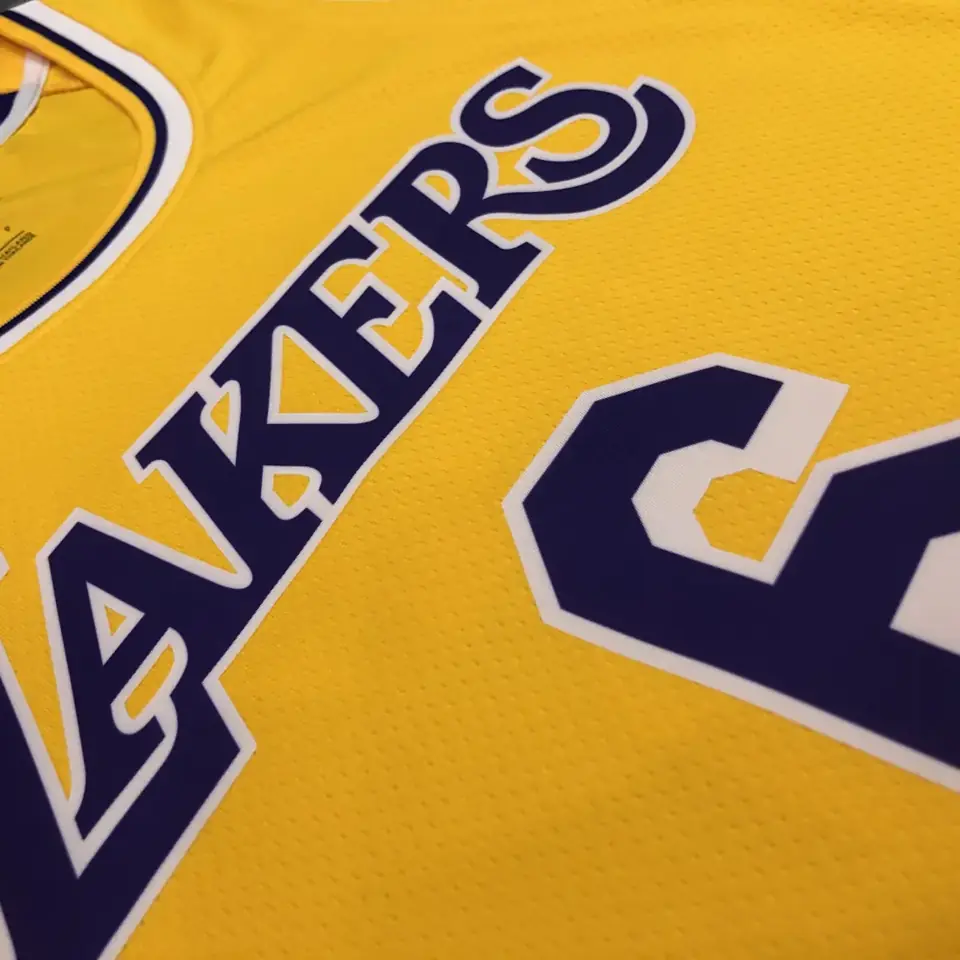 Foto 8 de Lakers de Los Ángeles amarillo cuello redondo n.º 6 LeBron James