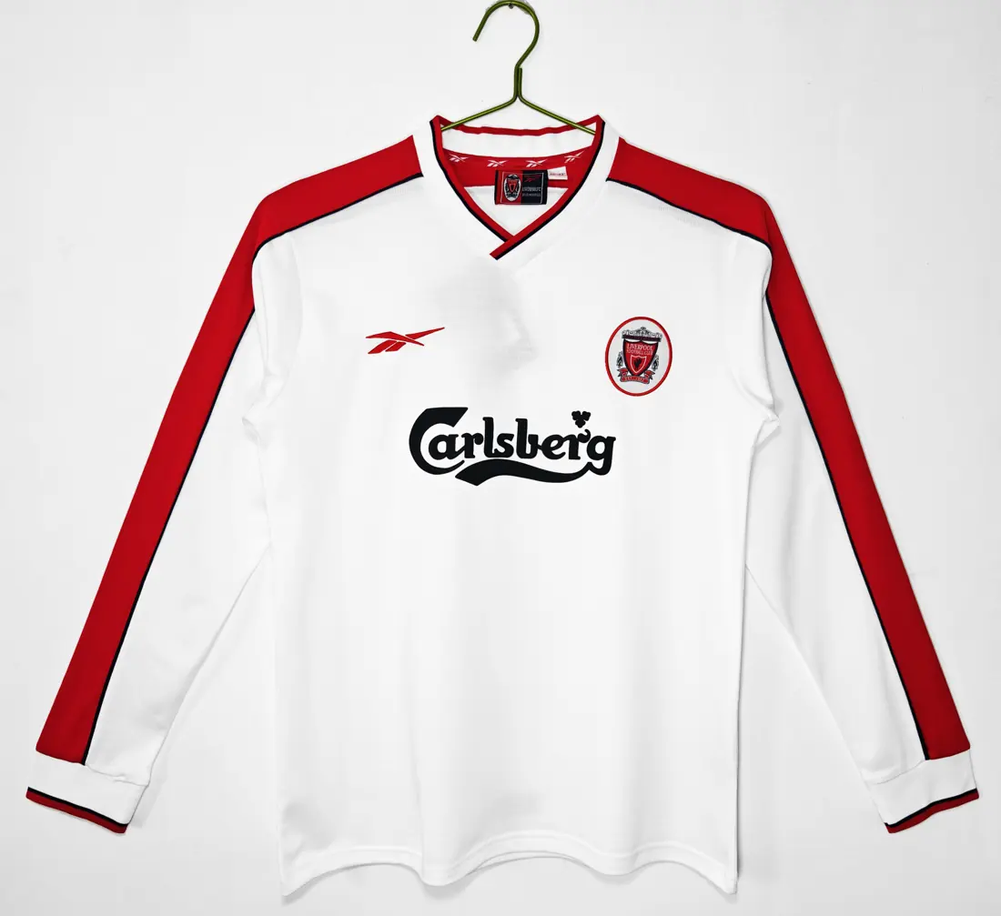 Foto 1 de Manga larga: temporada 1998 Liverpool visitante blanco 3B