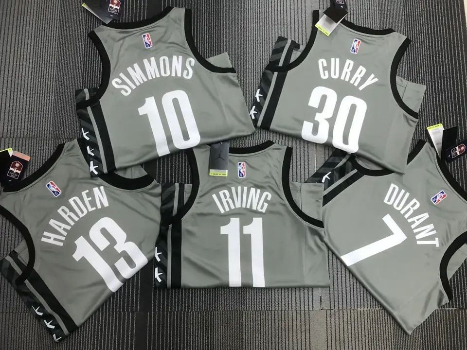 Foto 2 de 75 aniversario Brooklyn Nets Edición limitada Jumpman #30 Seth Curry