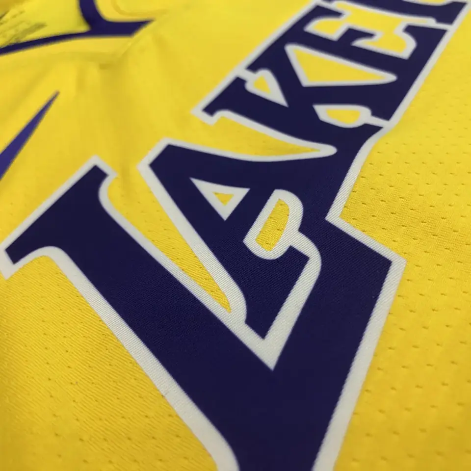 Foto 7 de Lakers de Los Ángeles amarillo cuello en V n.º 6 LeBron James