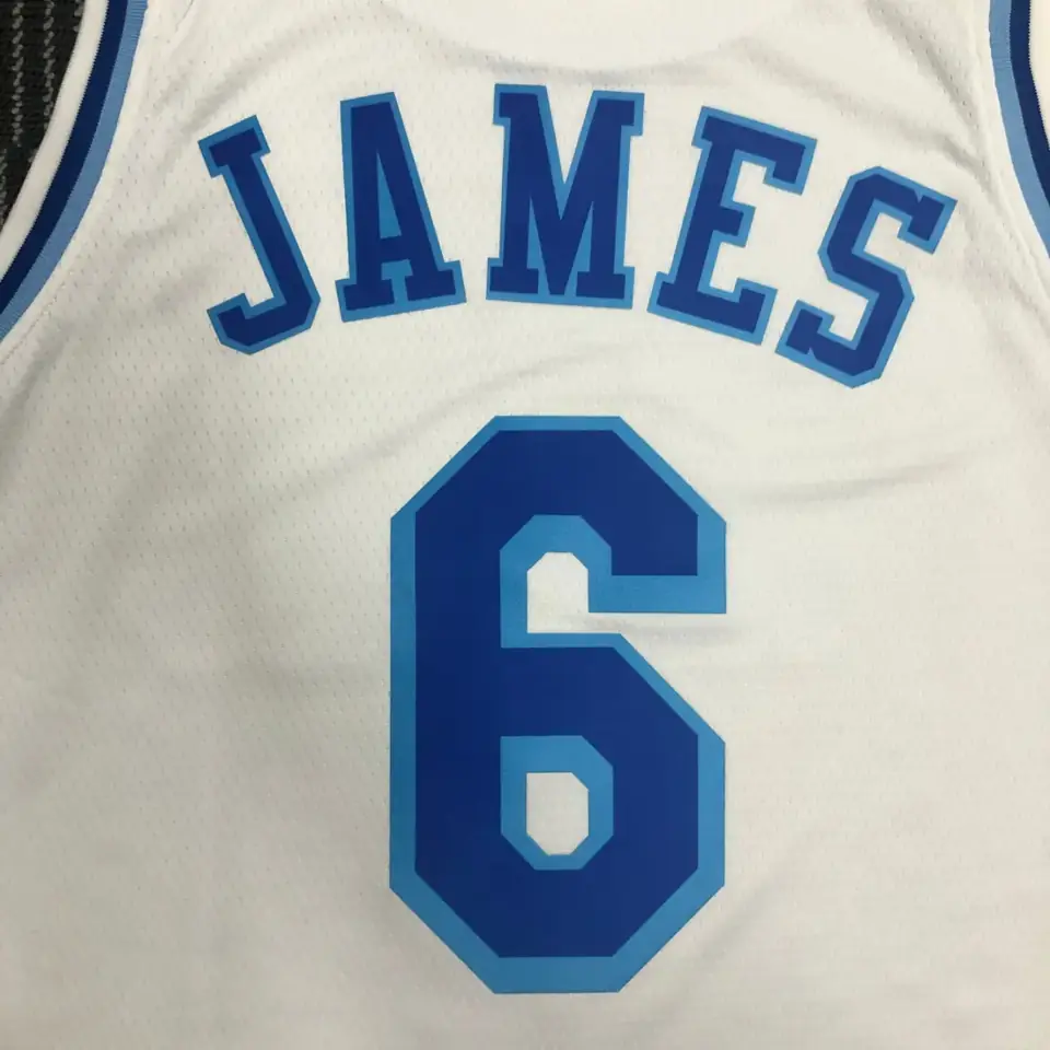 Foto 8 de Lakers Noche Latina (alto relieve) blanco nº 6 James