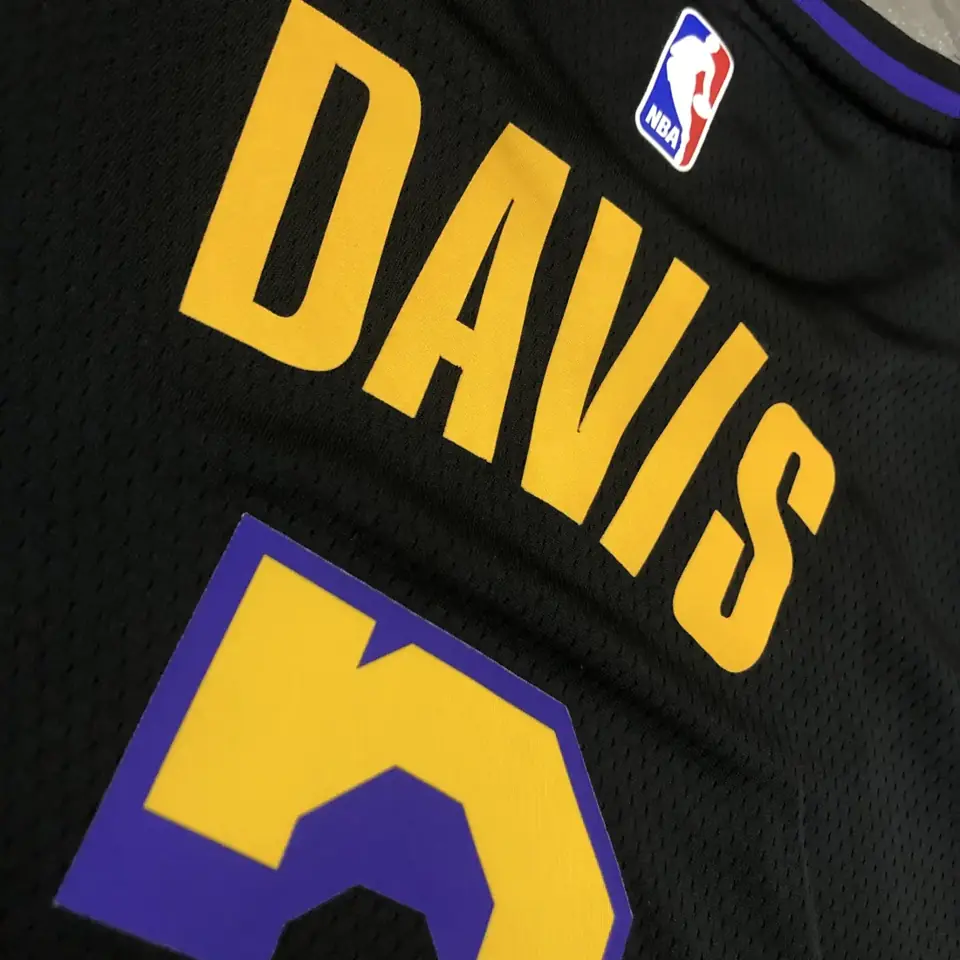 Foto 6 de Lakers cuello redondo Noche Latina negro n.º 3 Davis