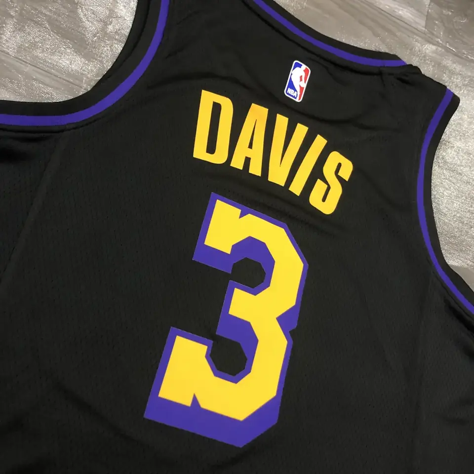 Foto 7 de Lakers cuello redondo Noche Latina negro n.º 3 Davis