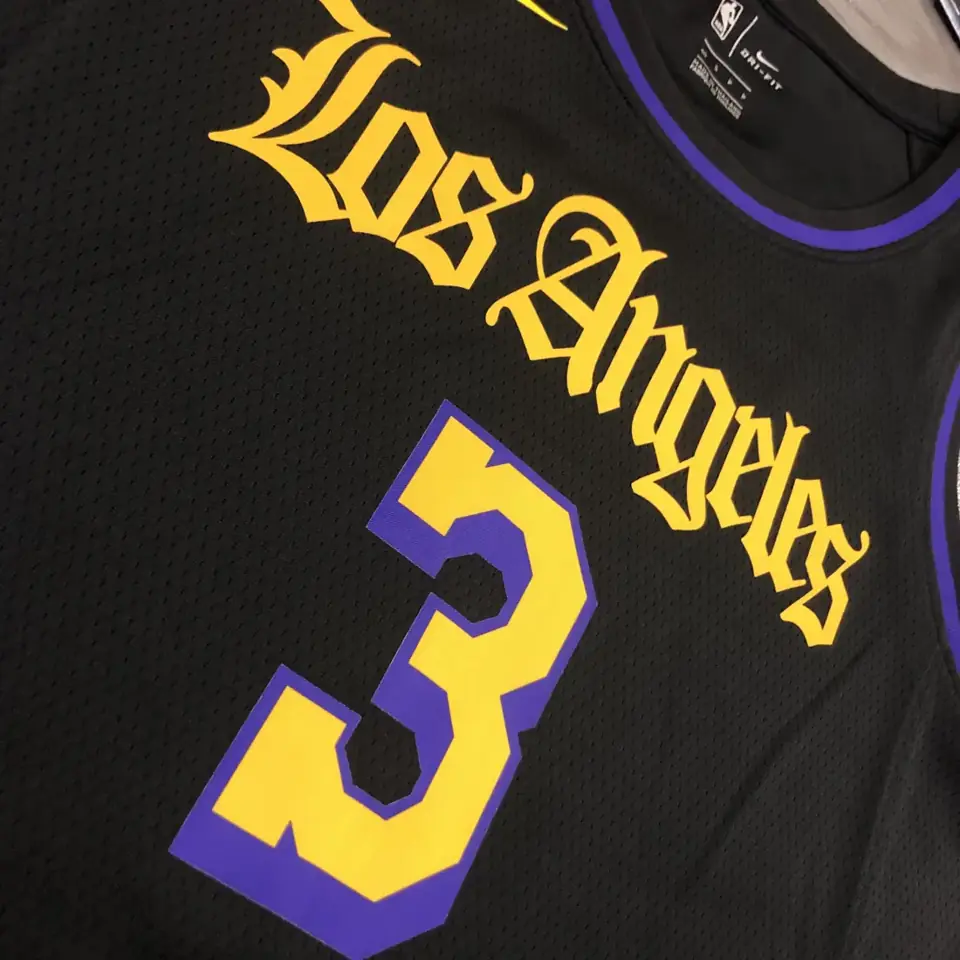 Foto 8 de Lakers cuello redondo Noche Latina negro n.º 3 Davis