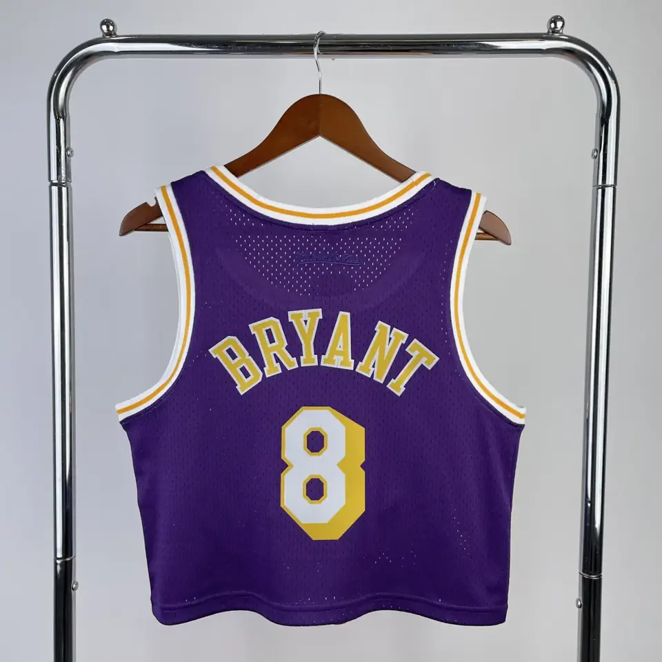 Foto 4 de MN camiseta retro corta de mujer: Lakers morado nº 8 Kobe Bryant