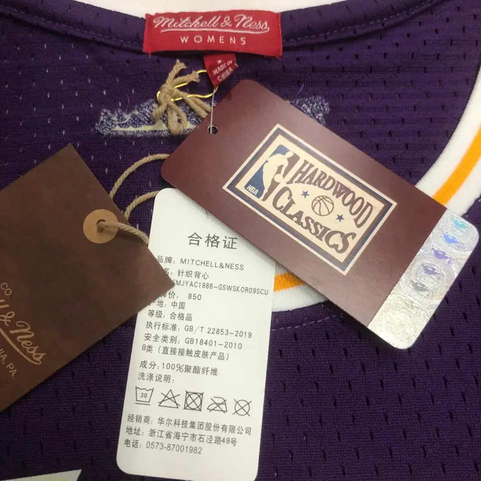 Foto 7 de MN camiseta retro corta de mujer: Lakers morado nº 8 Kobe Bryant