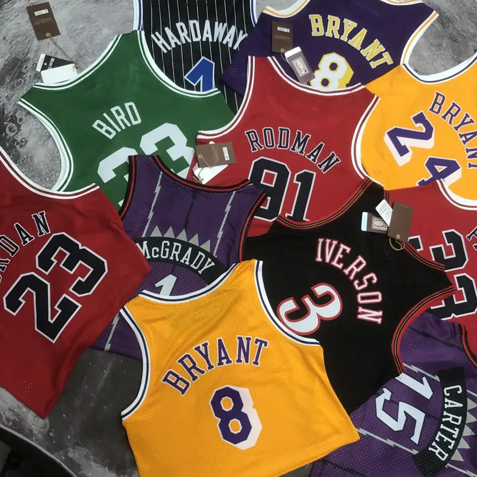 Foto 8 de MN camiseta retro corta de mujer: Lakers morado nº 8 Kobe Bryant