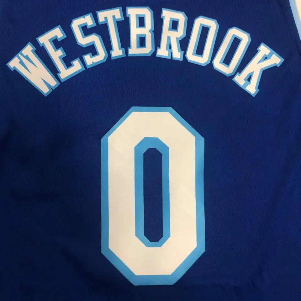 Foto 8 de Los Lakers Noche Latina (cuello alto) azul número 0 Westbrook